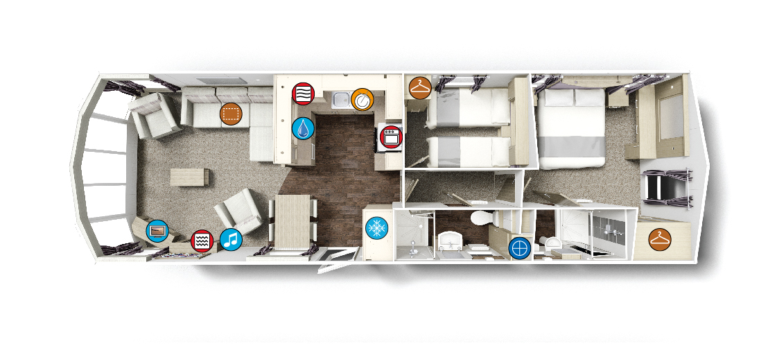 Willerby Aspen Lodge Floorplan